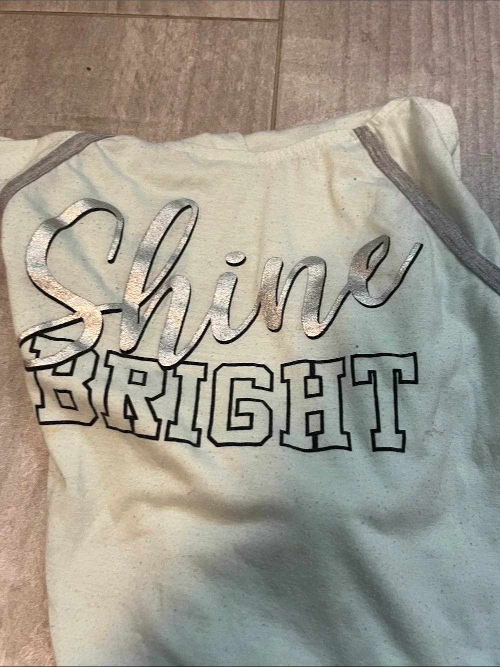 Marika Light Blue Long Sleeve Hooded Tee with 
